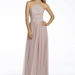 Hayley Paige Sz 4 Dusty Rose Dress